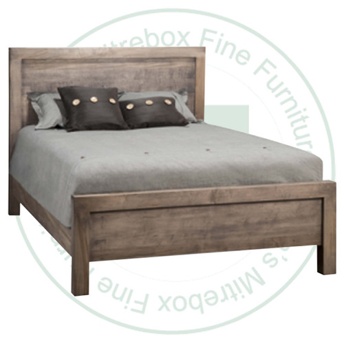 Oak Baxter Double Bed With Low Footboard