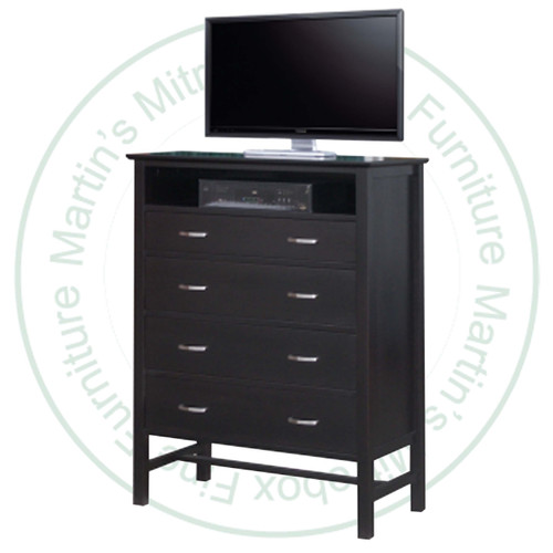 Oak Brooklyn TV Chest of Drawers 19.5''D x 37''W x 50''H