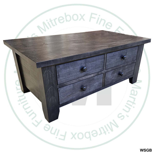 Maple Dakota Coffee Table 26''D x 48''W x 18''H With 4 Drawers