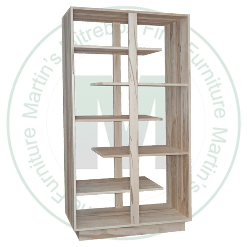 Maple Staggered Bookshelves 12''D x 48''W x 60''H