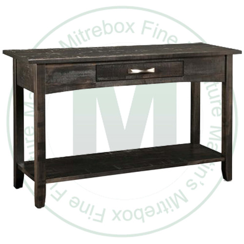 Maple Bancroft Sofa Table 16''D x 48''W x 30''H With Drawer And Shelf