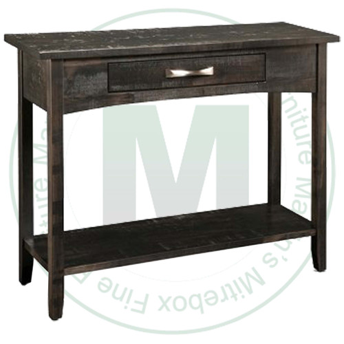 Maple Bancroft Sofa Table 16''D x 35''W x 30''H With Drawer And Shelf
