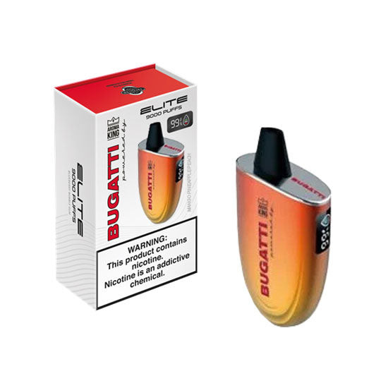 bugatti vape 9000 puffs price ELITE by AROMA KING Disposable Device | Pineapple Coconut Foger Switch Magic Love Flavor:Peachy Dreams (Hybrid)