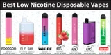 Best Low Nicotine Disposable Vapes for 2023