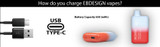 How do you charge EB Design vapes?