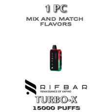 TSPPACK-1PC-Rifbar Turbo-X Disposable Vape Device | 15000 Puffs - 1 Pack