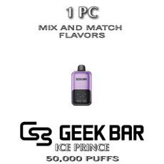 TSPPACK-1PC-Geek Bar Ice Prince Disposable Vape Device | 50K Puffs - 1 Pack