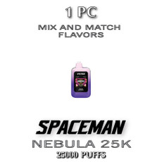 TSPPACK-1PC-Spaceman Nebula 25K Plus Disposable Vape Device | 25000 Puffs - 1 Pack