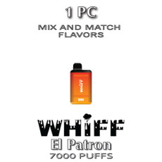 TSPPACK-1PC-Whiff El Patron Disposable Vape Device by Scott Storch | 7000 Puffs - 1 Pack