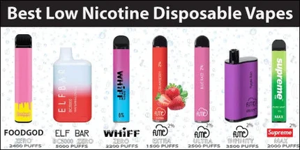 Best Low Nicotine Disposable Vapes for 2023