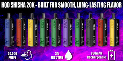 HQD Shisha 20K Disposable Vape Review