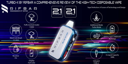 Turbo-X by Rifbar: A Comprehensive Review of the High-Tech Disposable Vape