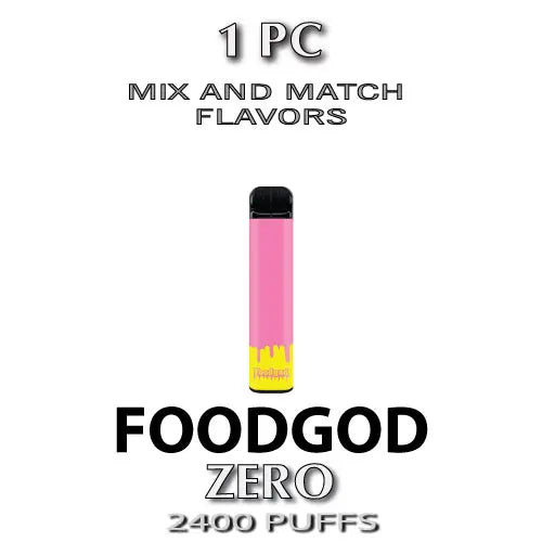 TSPPACK-1PC-Foodgod ZERO 0% Nicotine Disposable Vape - 1 Pack