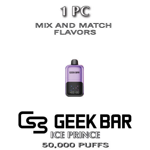 TSPPACK-1PC-Geek Bar Ice Prince Disposable Vape Device | 50K Puffs - 1 Pack