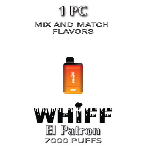 TSPPACK-1PC-Whiff El Patron Disposable Vape Device by Scott Storch | 7000 Puffs - 1 Pack