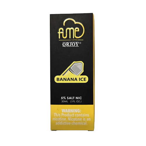 FUME Banana Ice Salt Nic E-Liquid 30ml Bottle