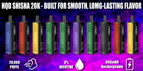 HQD Shisha 20K Disposable Vape Review