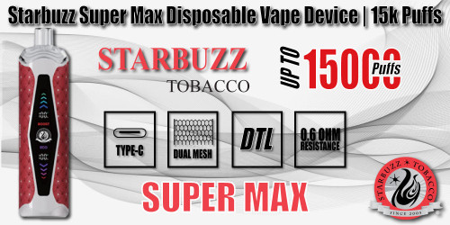 Starbuzz Super Max Disposable Vape Device – Power Meets Performance