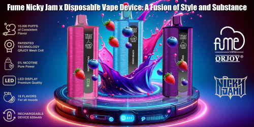 Unveiling the Fume Nicky Jam x Disposable Vape Device