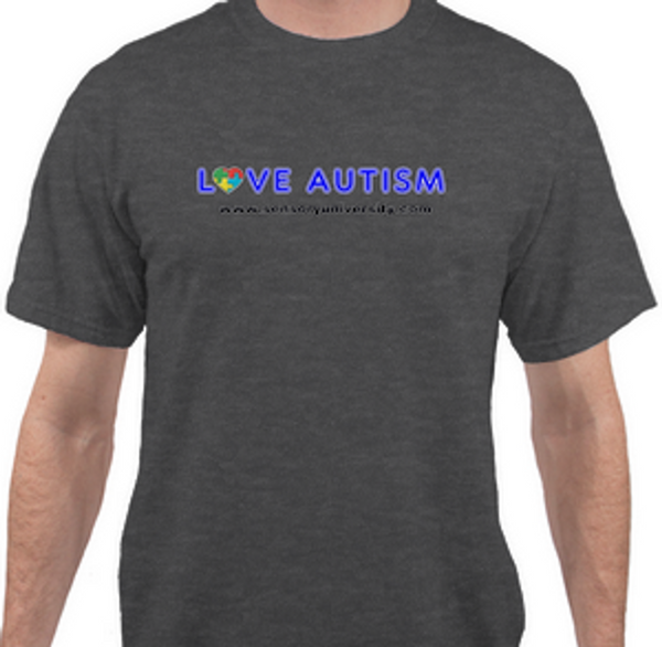 Love Autism T Shirt in Gray