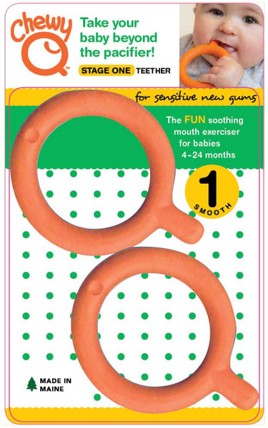 Chewy Qs Baby Teether 2 Pack