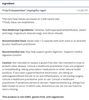 Metagenics Spectrazyme Gluten Digest Ingredients