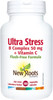 New Roots Ultra Stress B Complex 50 mg + Vitamin C 180 Veg Capsules New Look