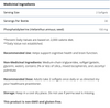 Metagenics Phosphatidylserine Ingredients