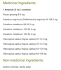 Pascoe Calycast Forte Ingredients