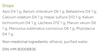 Dr Reckeweg R1 Drops - Ingredients