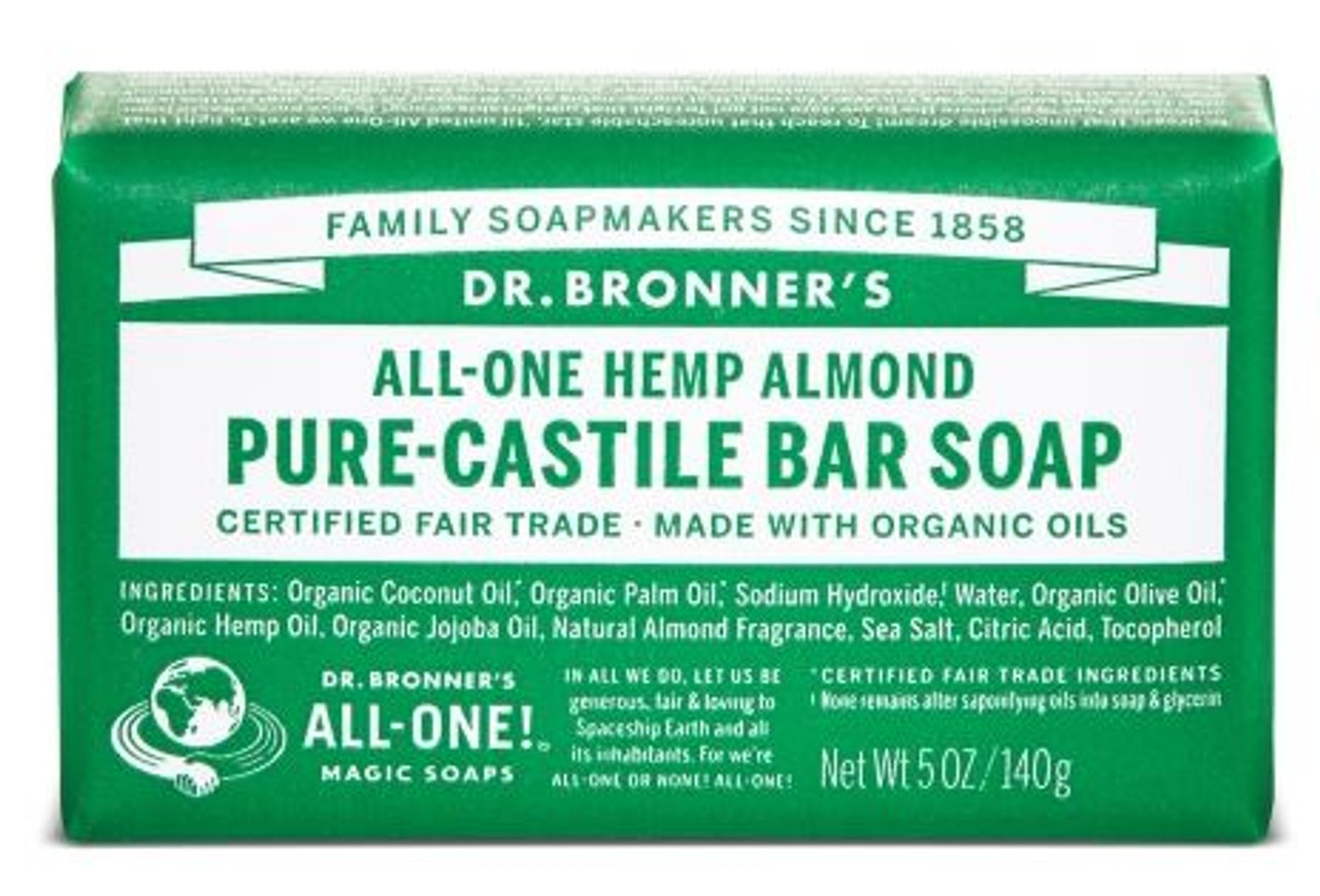 Almond Pure Castile Bar Soap Buy Dr. Bronner's Bar Soap Almond