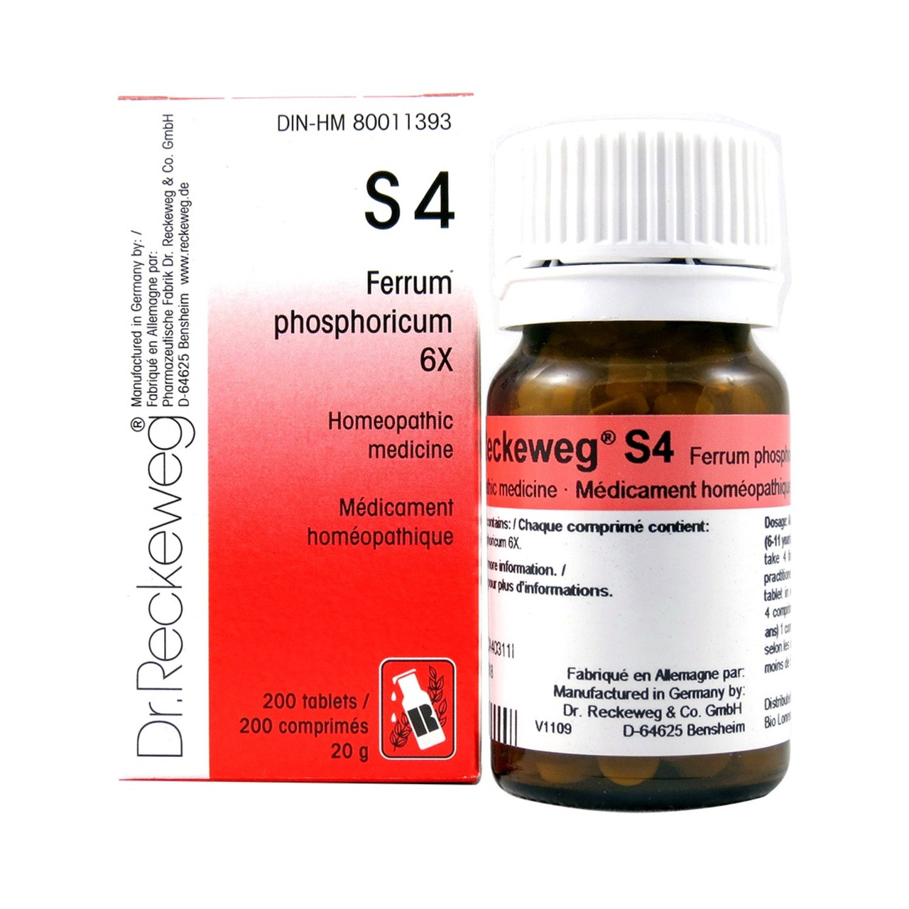 Dr Reckeweg S4 Ferrum Phosphoricum 6X 200 Tablets Health Palace