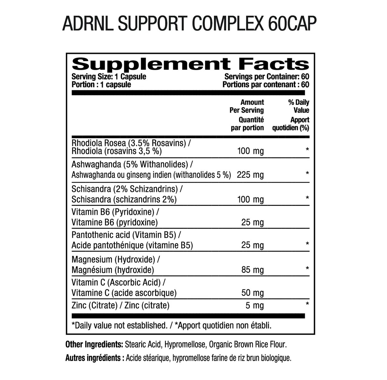 Adëeva Adrnl Support 60 Capsules