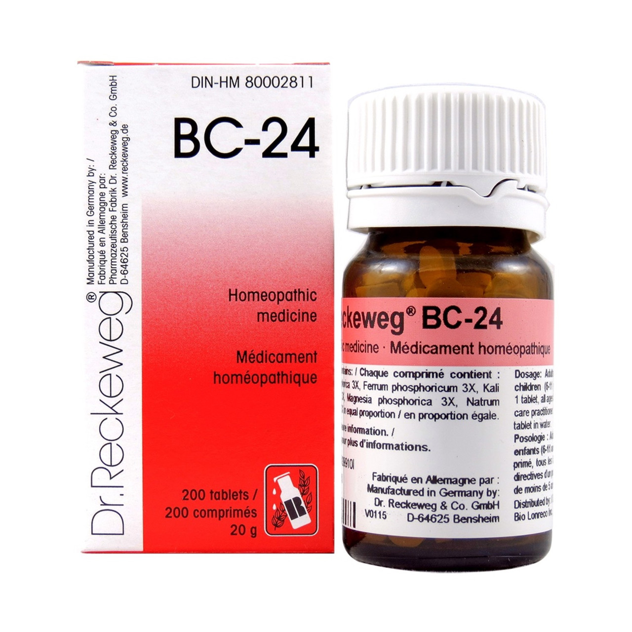 Dr Reckeweg Bc24 200 Tablets Health Palace