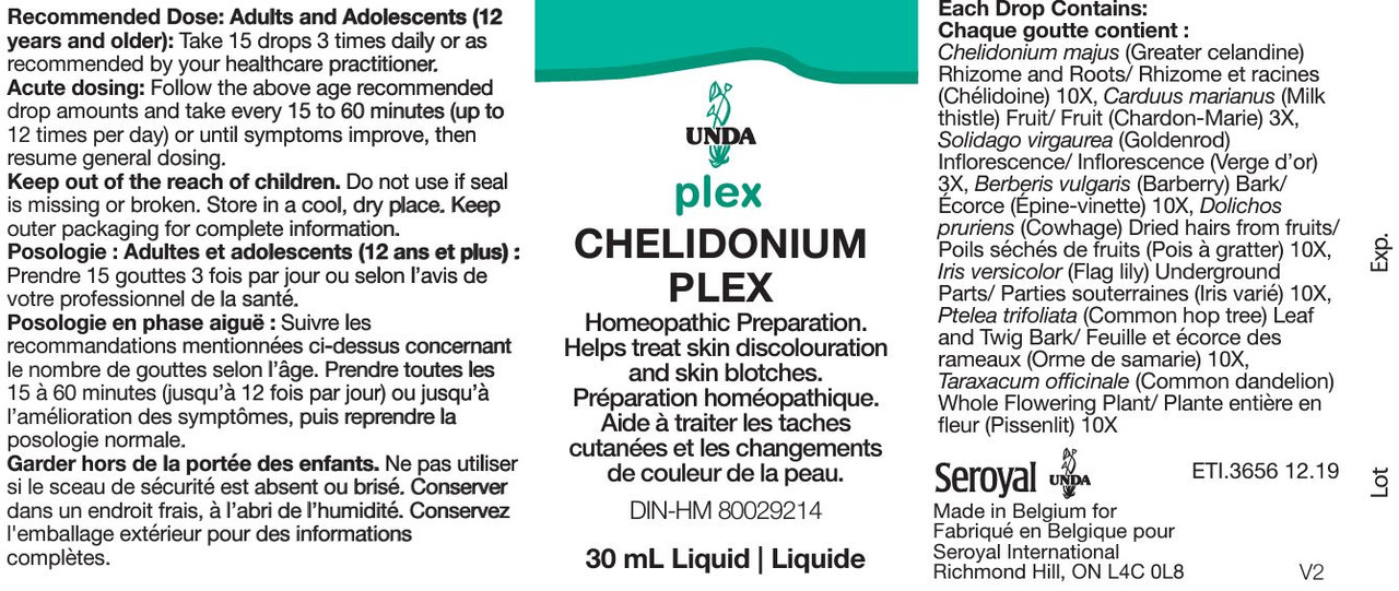 Chelidonium Plex by Unda Buy Unda Seroyal Plex Products in Canada