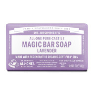 Dr Bronner's Lavender Pure Castile Bar Soap 140 g