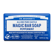 Dr Bronner's Peppermint Pure Castile Soap Bar 140 g