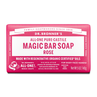 Dr Bronner's Rose Pure Castile Bar Soap