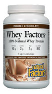 Natural Factors Whey Factors 100% Natural Whey Protein Double Chocolate 1 kg