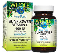 Whole Earth & Sea Sunflower Vitamin E 400 IU 90 Softgels By Natural Factors