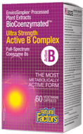 Natural Factors BioCoenzymated Ultra Strength Active B Complex 60 Veg Capsules Natural Factors BioCoenzymated Ultra Strength Active B Complex 60 Veg Capsules