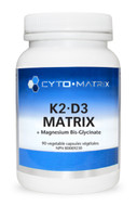 Cyto Matrix K2-D3 Matrix + Magnesium Bis-Glycinate 90 Veg Capsules