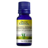 Divine Essence Eucalyptus-Peppermint Essential Oil Organic 15ml