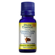 Divine Essence Cinnamon Cassia Essential Oil Organic 15ml