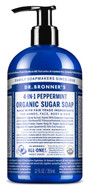Dr Bronner's Organic Peppermint Sugar Soap Pump 355ml