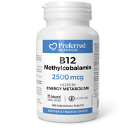 Preferred Nutrition Vitamin B12 Methylcobalamin 2500 mcg 180 Tablets Preferred Nutrition Vitamin B12 Methylcobalamin 2500 mcg 180 Tablets