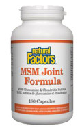 Natural Factors MSM Joint Formula 180 Capsules