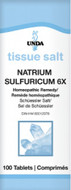 Unda Scheussler Tissue Salt Natrium Sulfuricum 6X - 100 Tablets