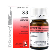 Dr Reckeweg S3 Calcarea Sulphurica 3X - 200 Tablets