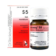 Dr Reckeweg S5 - Kali Muriaticum 12X - 200 Tablets (10070)